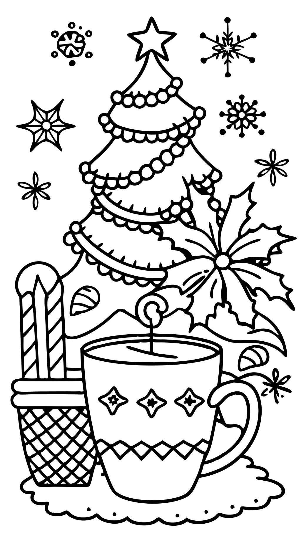 coloriages de Noël imprimables pour les adultes